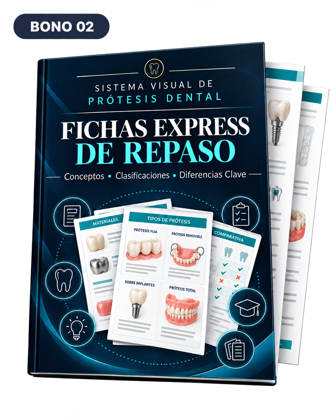 Portada del Bono 02: Fichas express de repaso