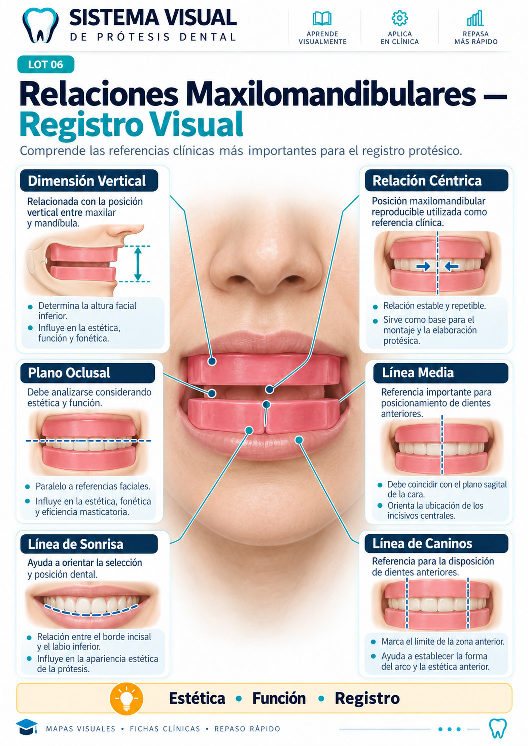 Mapa visual: Relaciones Maxilomandibulares