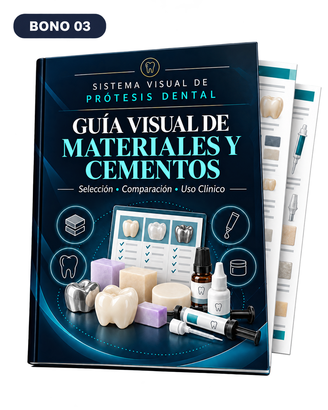 Portada del Bono 03: Guía visual de materiales y cementos